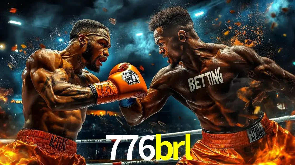 Dois boxeadores em uma luta intensa e explosiva, representando a adrenalina e as oportunidades de apostas em esportes de combate disponíveis na plataforma 776brl.
