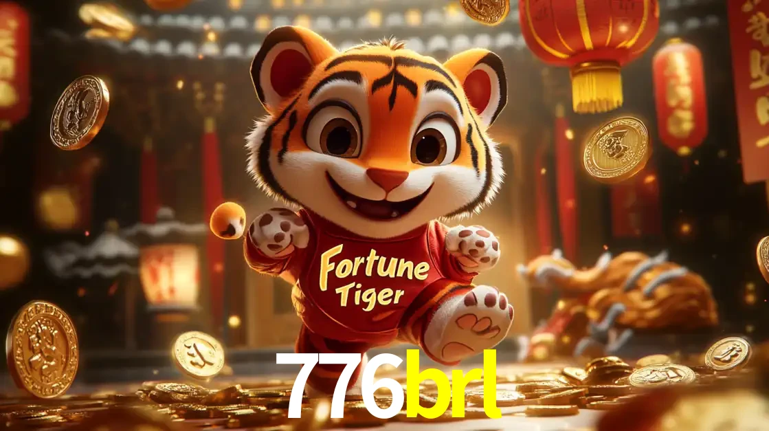 O alegre personagem do Fortune Tiger correndo sobre um caminho de moedas de ouro, simbolizando os grandes prêmios e a diversão do popular jogo de slot do 776brl.